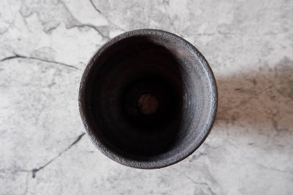 3.5号窯変黒鉢039　塊根植物　多肉植物　盆栽　植木鉢　作家鉢　鉢皿　沖縄 5枚目の画像