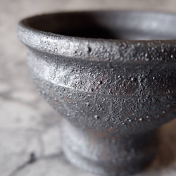 3.5号窯変黒鉢039　塊根植物　多肉植物　盆栽　植木鉢　作家鉢　鉢皿　沖縄 2枚目の画像