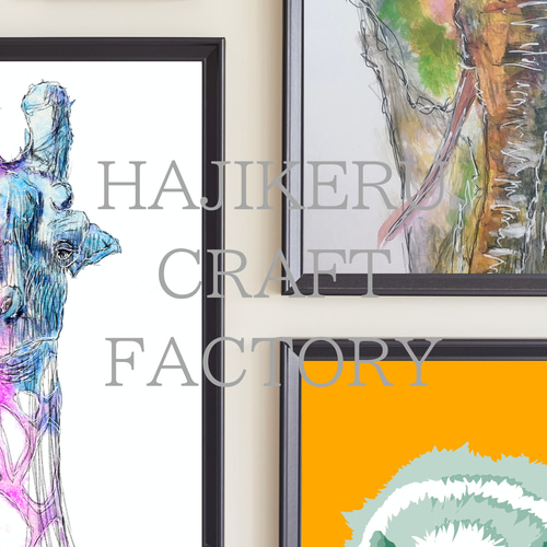 静観する梟】フクロウの抽象画｜ペンと水彩のアート｜森の動物