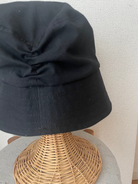 軽やかハット　ブラック 4枚目の画像