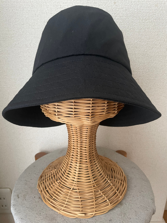 軽やかハット　ブラック 2枚目の画像