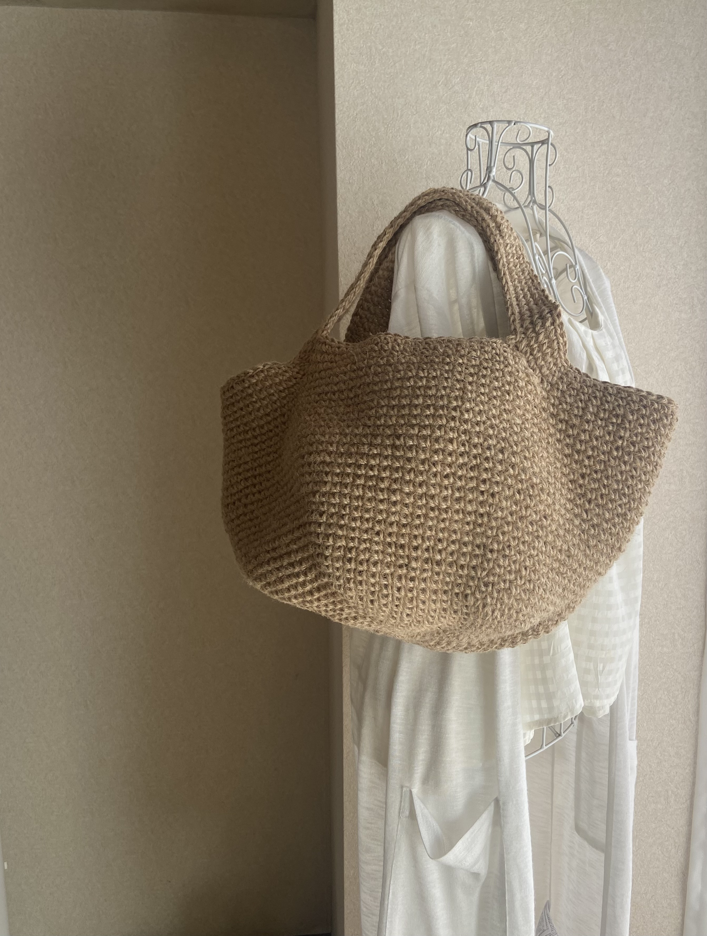 ＊新作・受注制作＊マルシェバッグ＊麻ひもバッグ＊肩掛けバッグ＊かごバッグ＊