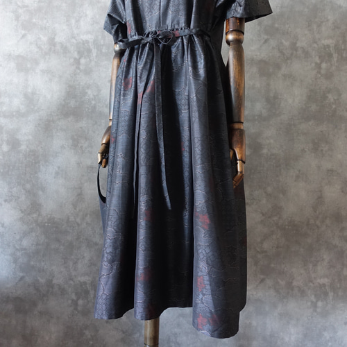 感謝の¥5000off＊【一点モノ】大島紬 着物リメイク ギャザー