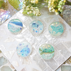 きらめきカボション☆10個 w6 マグネットジェル/マグネット/カラー