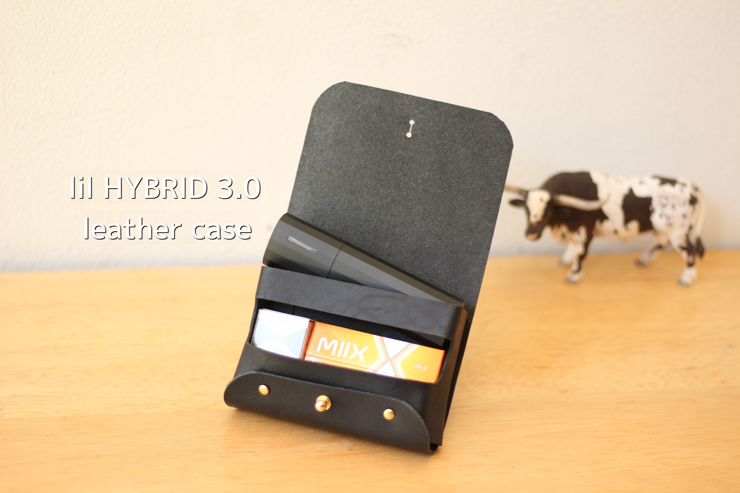 lil HYBRID3.0 本革ケース　ブラック　　＊＊プレゼントに、自分用に＊＊