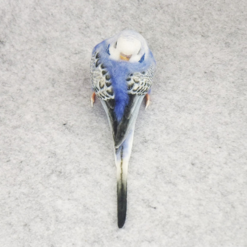 羊毛フェルト　セキセイインコ 羊毛フェルトでセキセイインコを作ってみました。/ Make a
