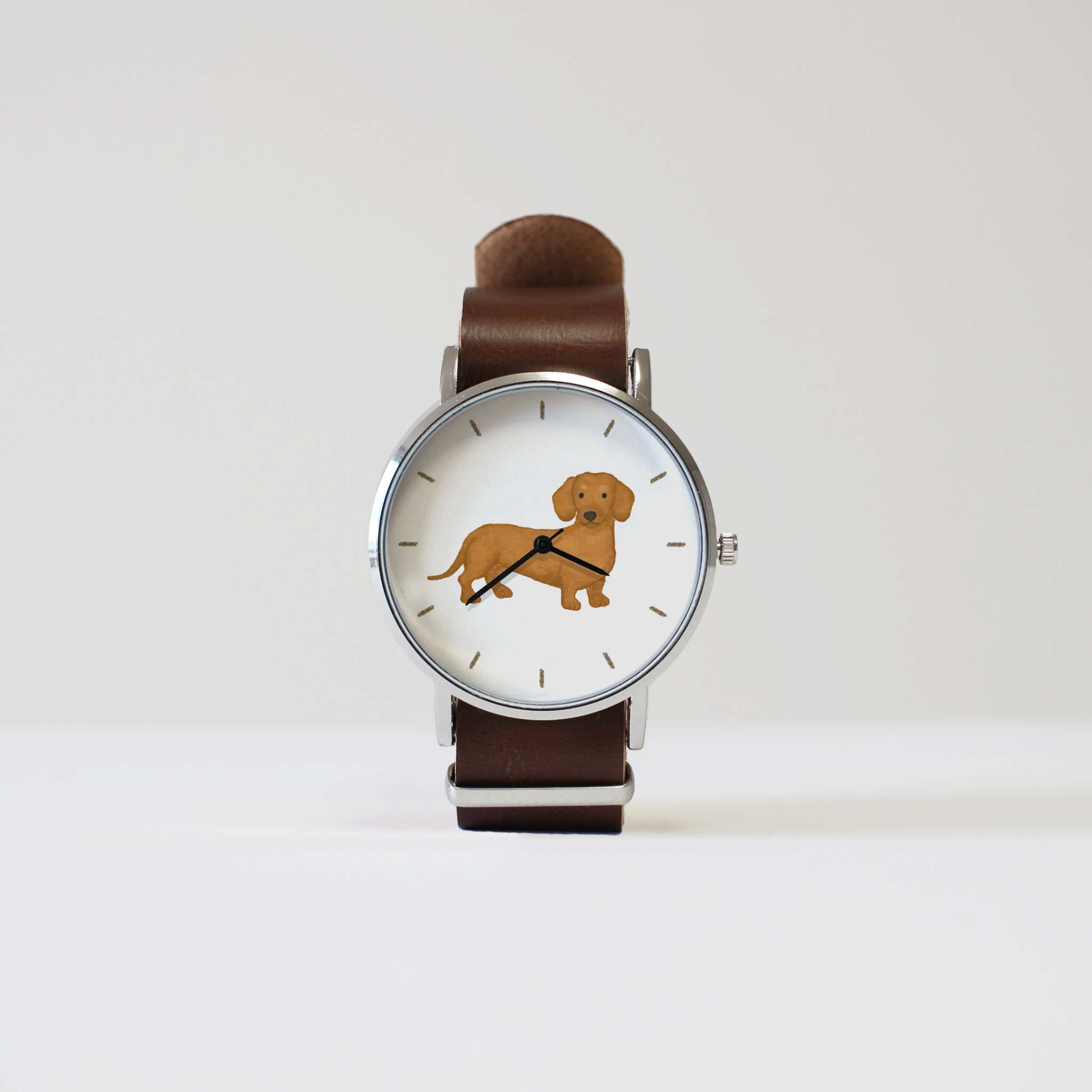 ダックスフンド（ブラウン）➁の腕時計