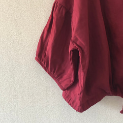 【春SALE】今治染加工ダブルガーゼ　ゆったりブラウス　 4枚目の画像