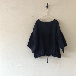 【春SALE】今治染加工ダブルガーゼ　ゆったりブラウス　 3枚目の画像