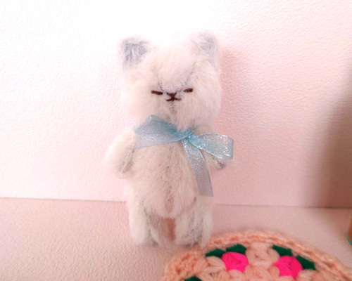 NEMUN うとうとねこちゃん(グレー） ミニチュア ドール