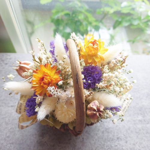 ドライフラワー 黄色のドライフラワーの花束 Mサイズ 5,000円 – 花・花束の通販サイト