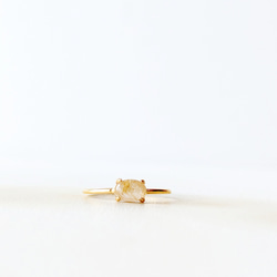 アバロンシェル リング フロストクォーツリング 天然石 リング 天然石