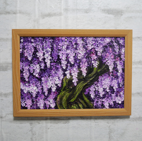 高梨 潔 作品 白い蘭の花 油彩画 燃えつき