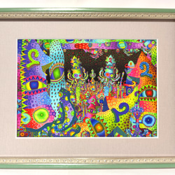 故郷に帰ろう　　高見沢耳のジクレー版画作品　一点物の版画作品です(A4サイズ) 故郷に帰ろう 高見沢耳のジクレー版画作品 一点物の版画作品です(