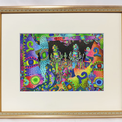 苦悩する者たち 版画作品1/1 高見沢耳作品 絵画 芸術 版画 高見沢耳