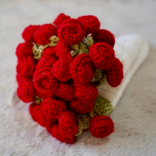 花束ブランケット バラの花 薔薇 マルチカバー ランチョンマット かぎ