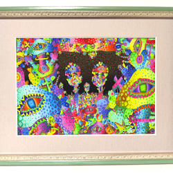 何かが描かれているが、何も描かれていない 　　高見沢耳のジクレー版画作品 何かが描かれているが、何も描かれていない 高見沢耳のジクレー