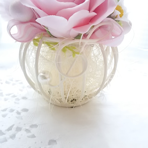 ❁音符型にキュートなクレイフラワーアレンジメント【ねいろ