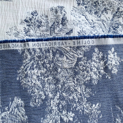 国内発送【幅138㎝×100㎝フランス買付】ワイド幅 ★弱しわ加工★TOILE DE JOUY 4枚目の画像