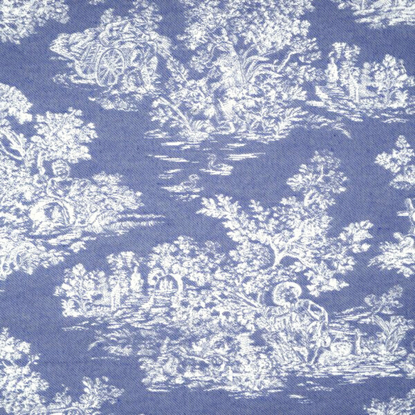 国内発送【幅138㎝×100㎝フランス買付】ワイド幅 ★弱しわ加工★TOILE DE JOUY 5枚目の画像