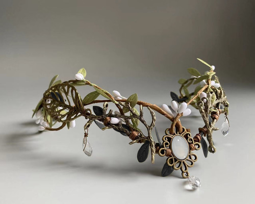 ハンドメイド新品:アンティーク花冠 b64611f0793debf490db3a966ec84a