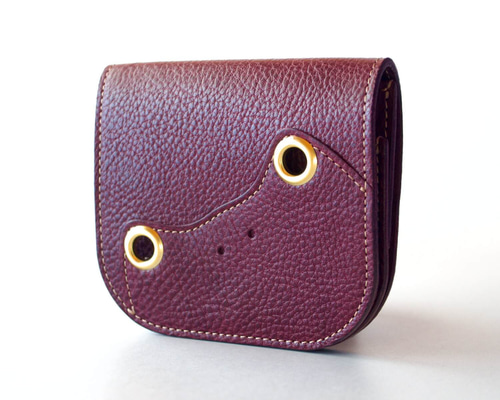 カエルの二つ折り財布『チャッピー』 ミニウォレット コンパクト財布