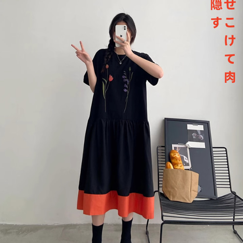 大きいサイズの婦人服ワンピース2025夏新型高級感ゆったりとした
