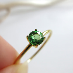 5月の誕生石】5mm「エメラルド」カボションリング【数量限定】 指輪