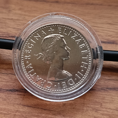 1953~1967選べる イギリス 幸せのラッキー6ペンスコイン 硬貨 ケース