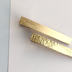 真鍮ヘアークリップ　約60x9mm 2枚目の画像