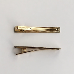 真鍮ヘアークリップ　約60x9mm 3枚目の画像