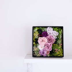 アンティークBoxフラワー❁⃘ 絵画のようなフラワーボックス＊アンティークピンク 母の日