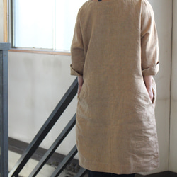 蝙蝠袖連身裙，薩克森藍（藤吉田染） 第10張的照片