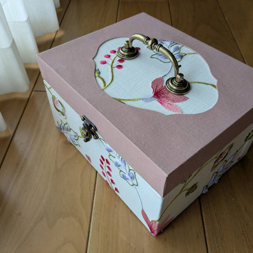 インテリアボックス カルトナージュ ♥️ 中2段お道具箱 *リエット