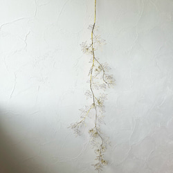 木香薔薇（モッコウバラ）の長いつる　ワイヤーアート　ワイヤークラフト 3枚目の画像