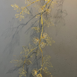 木香薔薇（モッコウバラ）の長いつる　ワイヤーアート　ワイヤークラフト 8枚目の画像