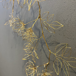 木香薔薇（モッコウバラ）の長いつる　ワイヤーアート　ワイヤークラフト 2枚目の画像