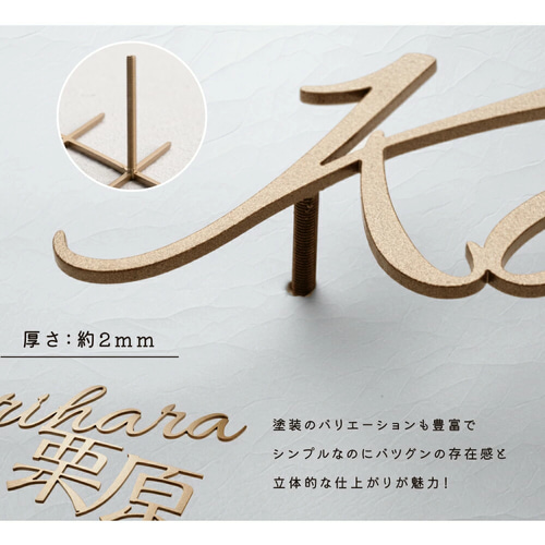 ☆15％OFF 先着限定☆表札 おしゃれ 戸建て ステンレス 玄関 アイアン