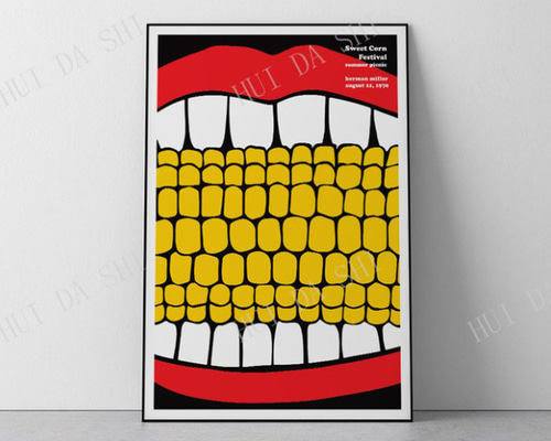 ハーマン・ミラー Summer Picnic 1970 アートポスター B1版 58e8265a53ed2029668d43d97baf04