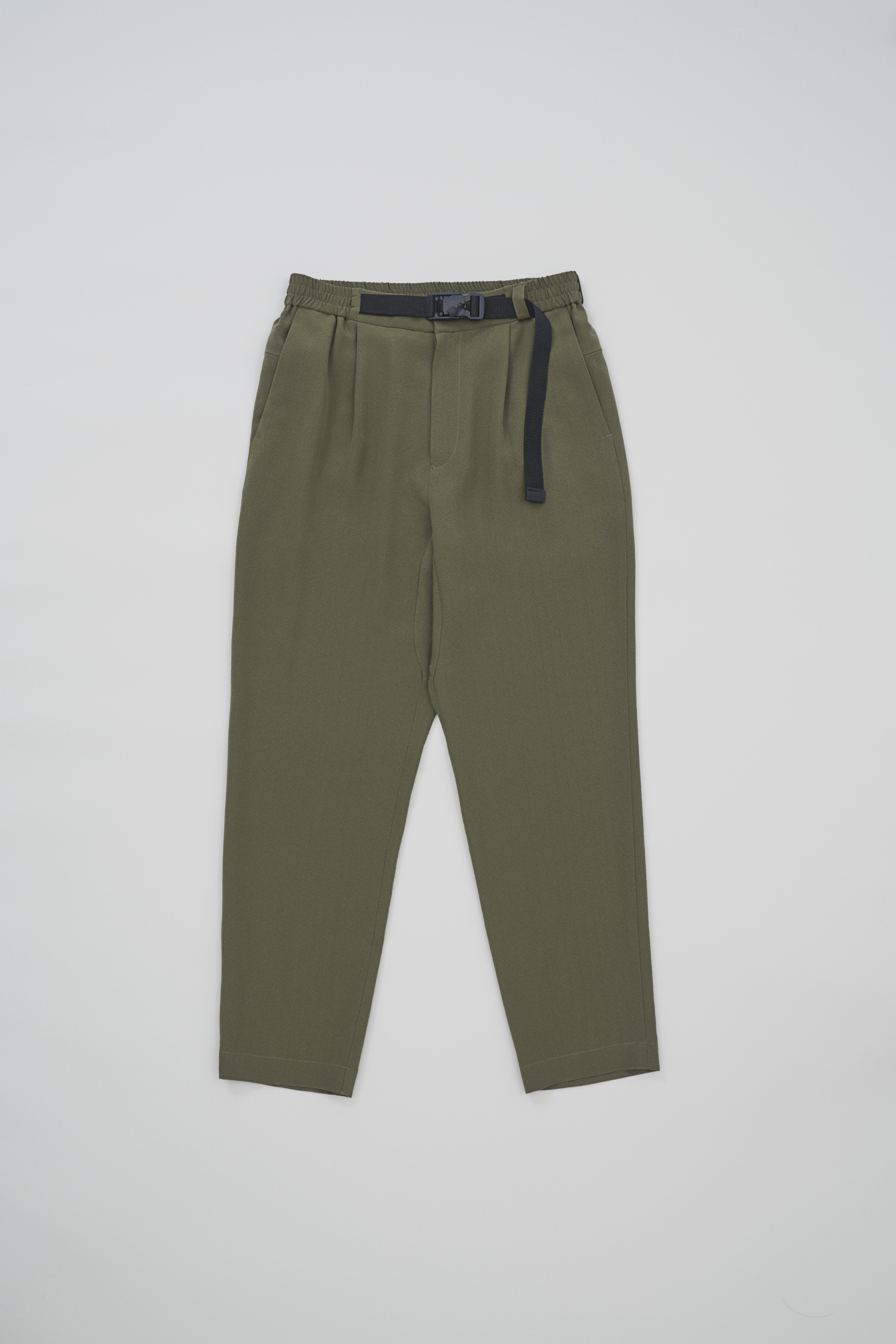 洗える浜ちりめんシルク100%のイージーパンツ「2M,38S｣ﾌﾀﾂｷｻﾝｼﾞｭｳﾊｯﾃ_モッズグリーン