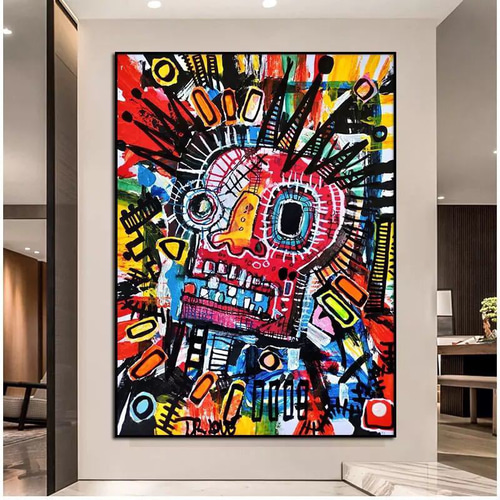 ジャン・ミシェル・バスキア 50×70cm カラフル ストリート