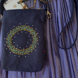 【新作】ミモザのスマホバッグ 3枚目の画像