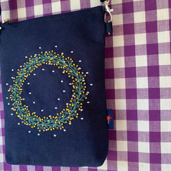 【新作】ミモザのスマホバッグ 6枚目の画像