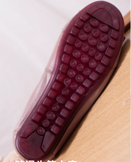 春と秋の新作ソフト面牛革ローヒール小角頭超ソフトパンプス女性、柔らかくて軽くて快適