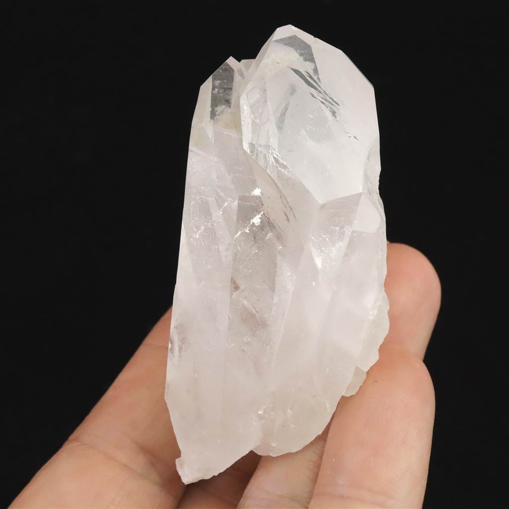 米国アーカンソー州産水晶 原石 クラスター レインボー レコードキーパー 72.1ｇ #23578