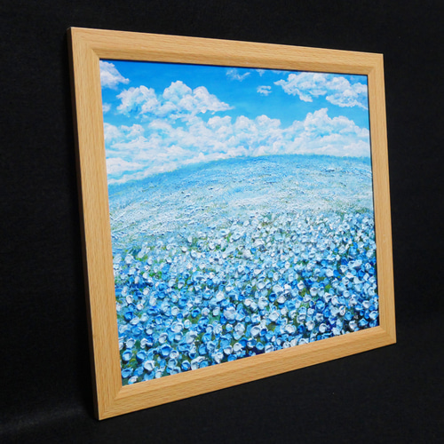 油絵 油彩 油彩画 絵 絵画【空と雲の青い丘】 油絵 油彩 油彩画 絵 絵画【空と雲の青い丘】 絵画 HR 通販