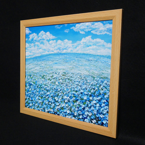 油絵 油彩 油彩画 絵 絵画【空と雲の青い丘】 油絵 油彩 油彩画 絵 絵画【空と雲の青い丘】 絵画 HR 通販