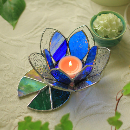 【シャチ】SWAROVSKI 睡蓮 キャンドルホルダー Lサイズ シャチ】SWAROVSKI 睡蓮 キャンドルホルダー Lサイズ シャチ