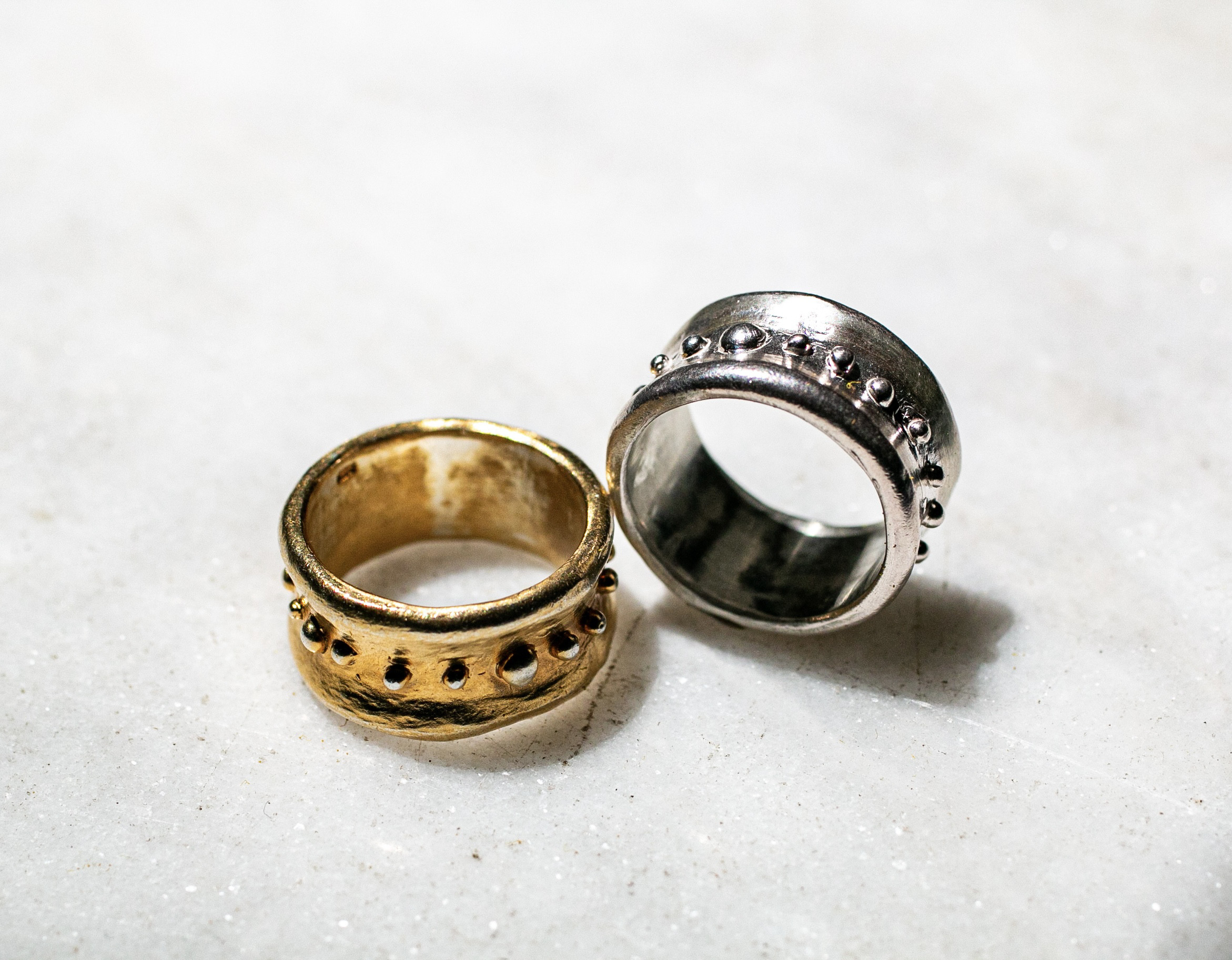 uneven dots ring ドットボリュームリング/送料無料