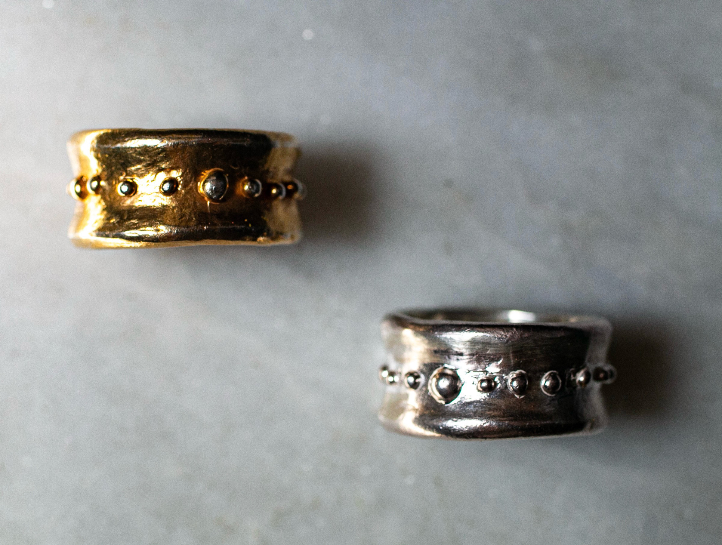 uneven dots ring ドットボリュームリング/送料無料